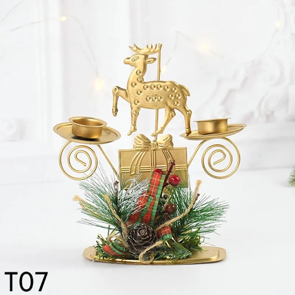 Jul Smi Iron Lysestake Julenissen Snøfnugg Stjerne Elg Jule Tre Lyse holder
