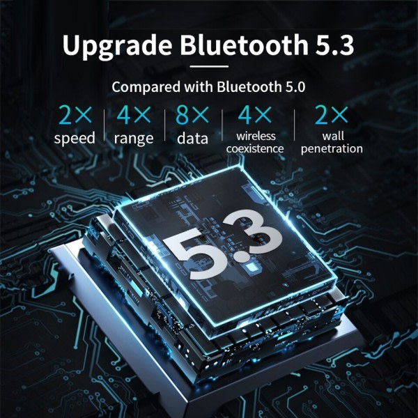 Bluetooth adapter til pc Bluetooth 5.0 modtager til højttaler mus tastatur musik lyd sender