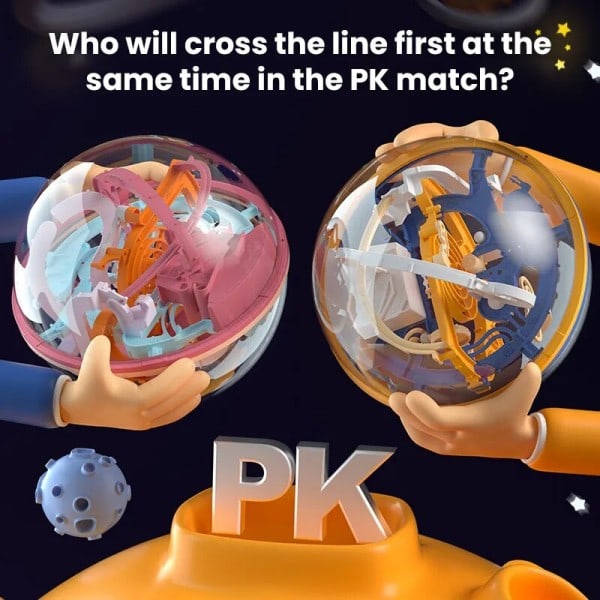3D pussel boll labyrint leksak barn utmaning hinder spel labyrint boll 3D labyrint montessori pussel