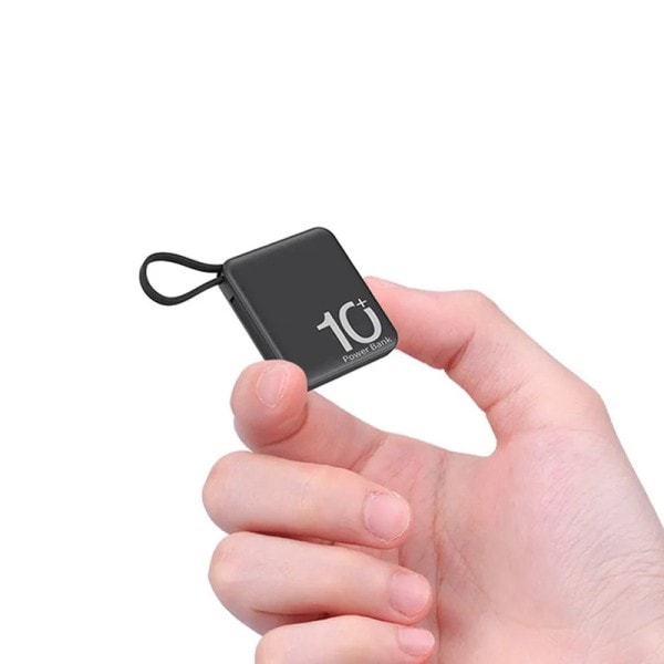 Mini virta pankki 30000mAh kannettava ulkoinen akku sisäänrakennettu kaapeli virtapankit varaakut