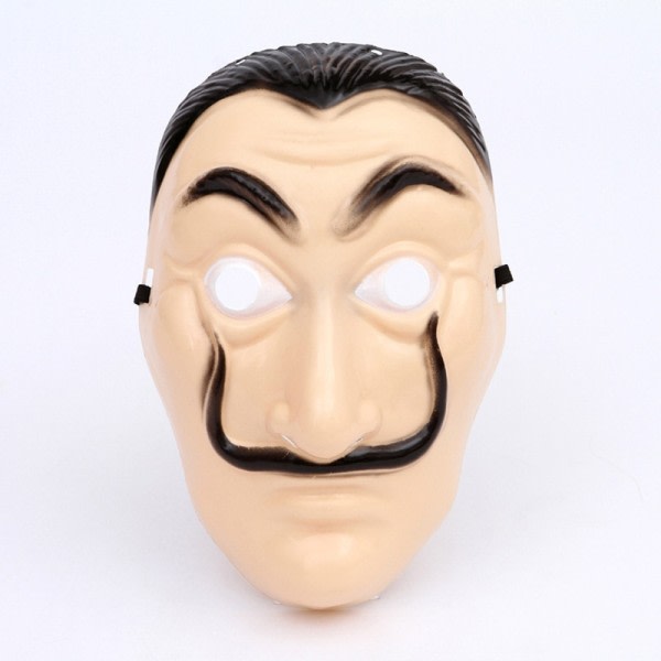 Film Salvador Dali Maske Film The House of Paper La Casa De Papel Cosplay Tilbehør Halloween masker