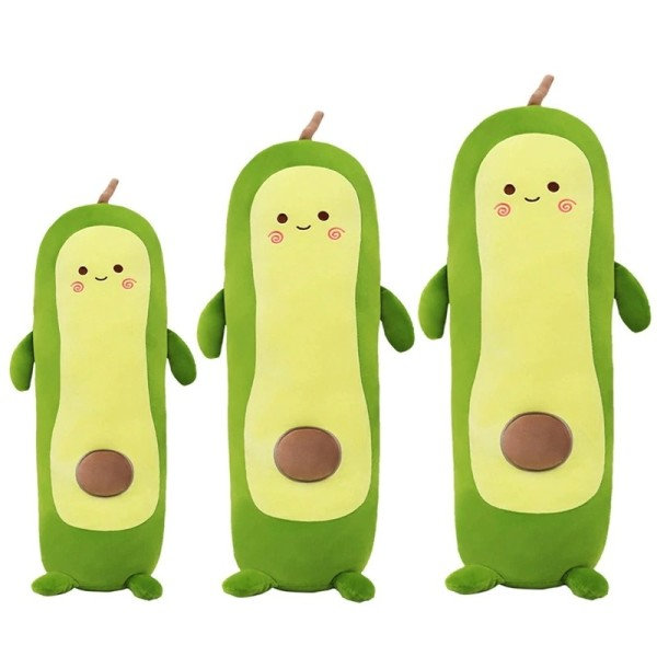 Grønn Avocado Plysj Leke Tegneserie Avocado Frukt Sove Dukke Puter Nydelige frukt Store puter