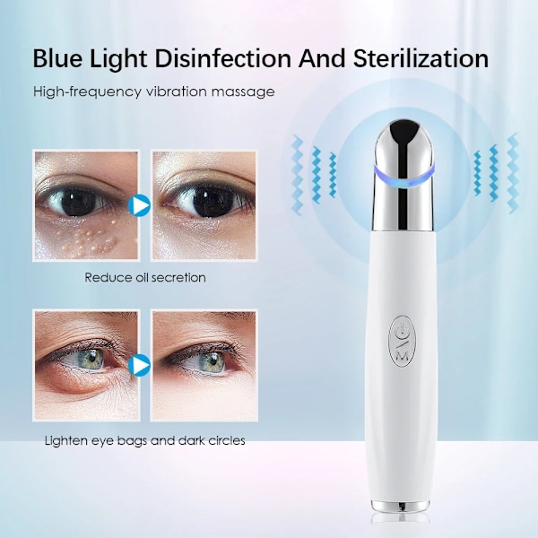 IPL Vibration Eye Massager Anti Mørk Cirkel Blå Lys  Anti Rynke Eye Massage Pen