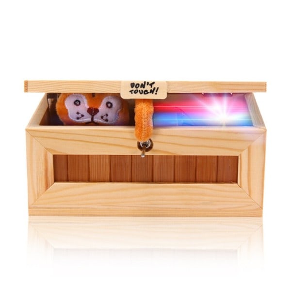 1 Set Don't Touch Box with Tiger Cute Tiger Surprise Uuseless Box Fuldt Sammbled Legetøj