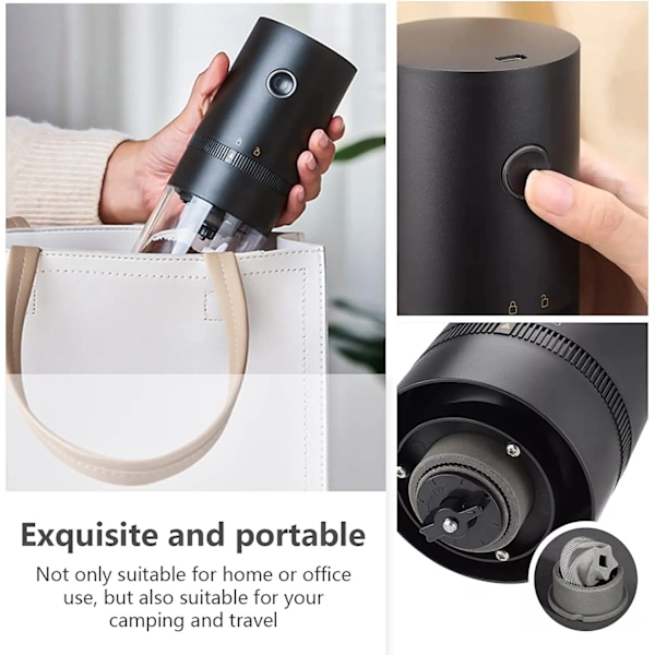 Kaffe kværn TYPE-C USB Opladning Professionel Keramisk Kværn Kerne Kaffe Bønner Mølle kværn