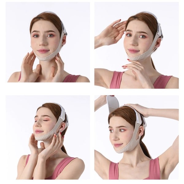 Kvinner Hake Kinn Silikon Ansikt Slanking Bandasje Lift Up Belt V Line Face Shaper Ansikts Anti rynke stropp