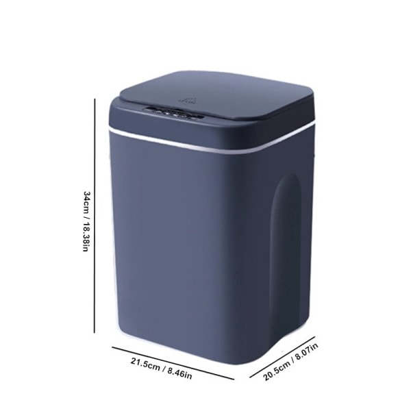 16L Automatisk Sensor Affaldsspand Elektrisk Berøringsfri Smart Bin Køkken Badeværelse Vandtæt Spand Affald