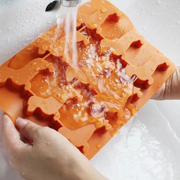 Kreativ silikone gravhund hvalp formet is terning chokolade småkage form
