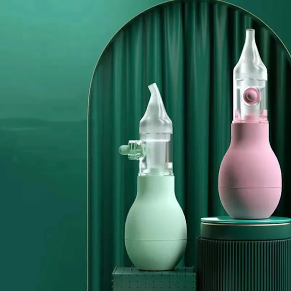 Ny Född Silikon Baby Säkerhet Näsrengöring Dammsug Sug Barn Nasal Aspirator