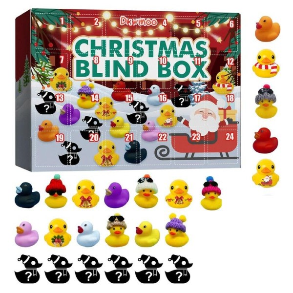 24 stykker advent kalender jul advent kalender for børn ænder advent kalender jule legetøj