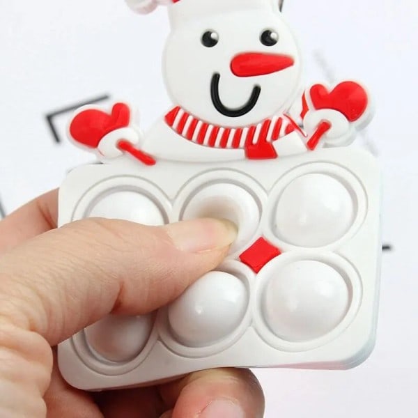 2 bitar tomte älg nyckelring fidget leksak jul kalas favor present souvenir giveaway gäst jul jul gåvor