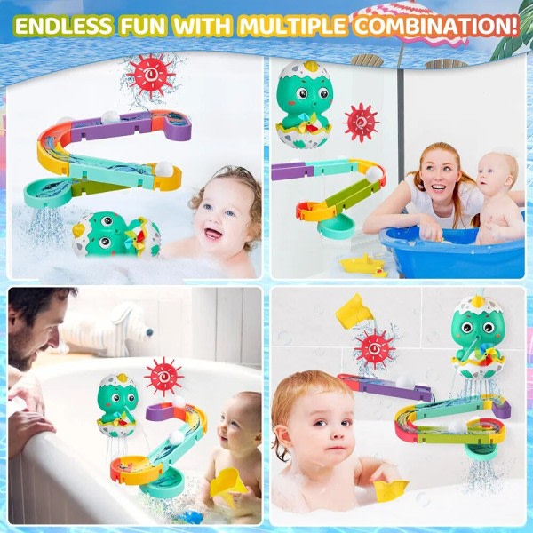 Baby badekar leke småbarn badekar badekar basseng blokker leketøy dinosaur vann sklie leker