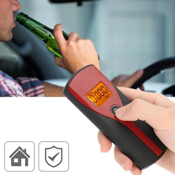 Digitaalinen Alkoholi Hengitys Hälytys Breath Testeri LCD Näyttö Audible Alert Nopea Response