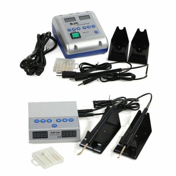 Dental Lab Elektriskt handtag vax carving  värmare kit  inklusive 6 vax