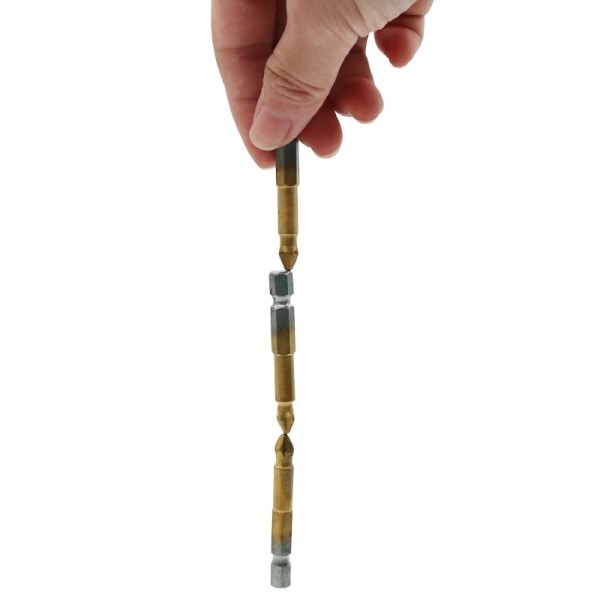 Titan belagd Anti Slip Phillips 1/4" Sexkant Skaft Skruvmejsel Bits L 49mm PH2 Elektrisk S2 Skruvmejsel Bit Handverktyg