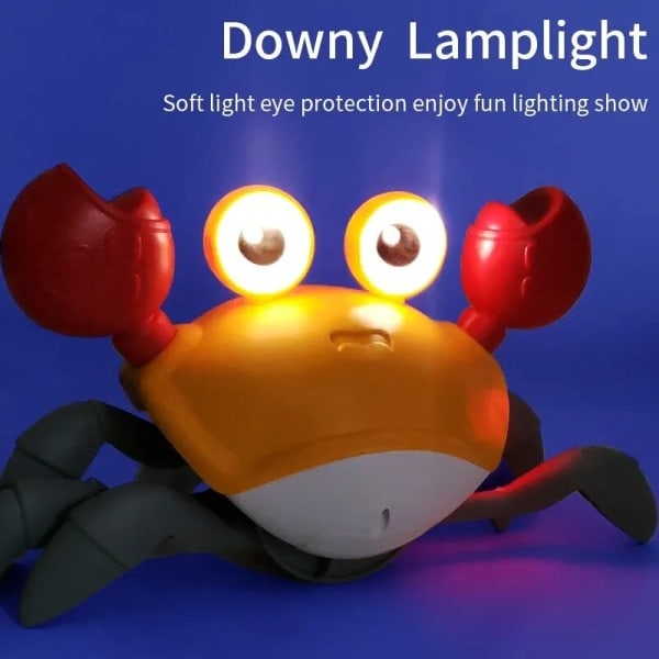 Sensing Crawling Crab Make Time Baby Toys Interactive Waling Dancing Toy with Music Ljud och Lights