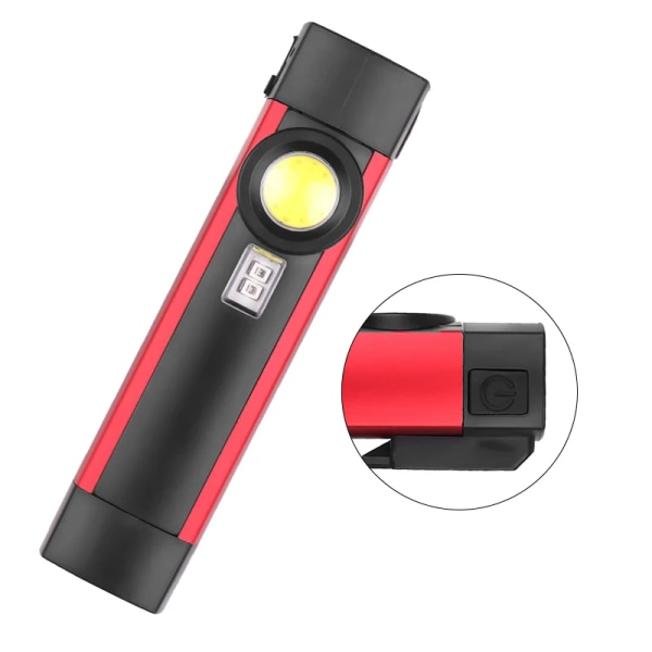 Bærbar 4 Mode COB Lommelygte UV Lommelygte USB Genopladelig LED Work Light