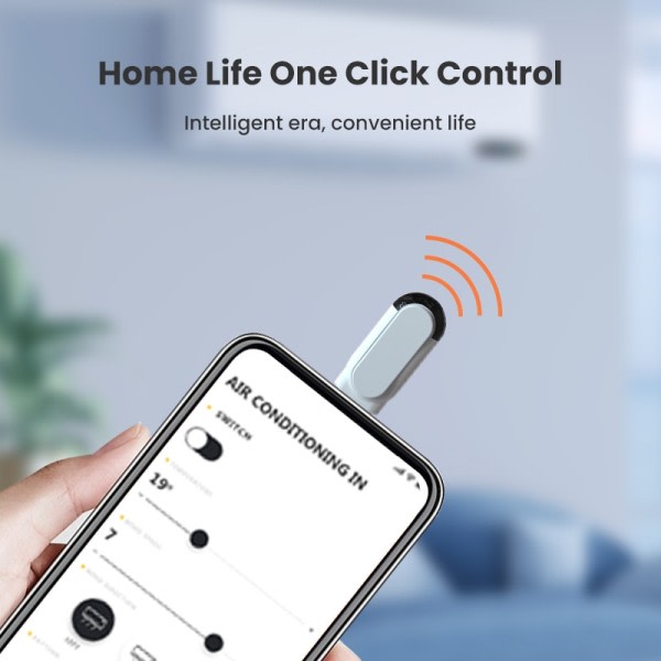 Smarttelefon Fjernkontroll Kontroll Type C Micro USB Universal Smart Infrarød App Kontroll Trådløs Mini Adapter