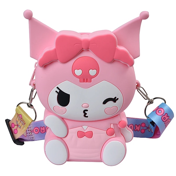 Hello Kitty Lovely Kawaii Mode väska Princess Liten Förvaring Silicon Purse Anime Tecknade Figurer Modell Leksaker