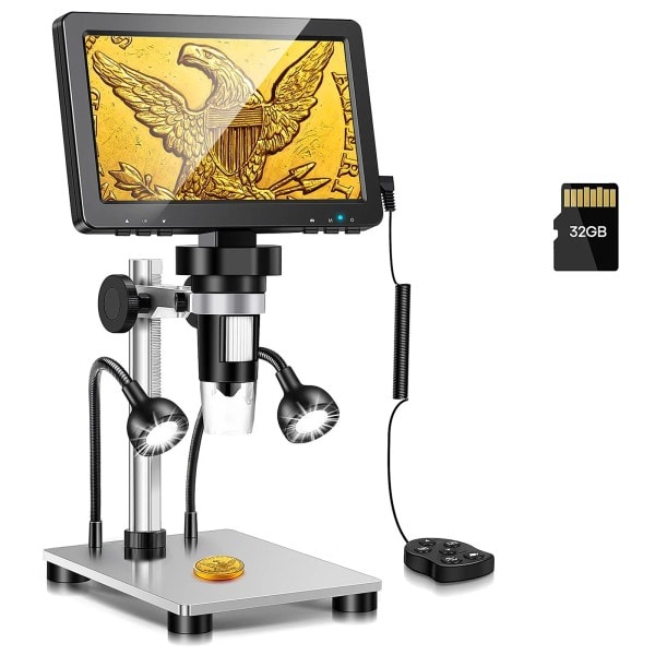 Digital mikroskop 1200x förstoring HD USB Professionell elektron mikroskop