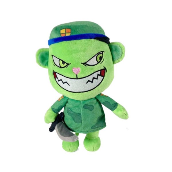 Happy Tree Friends HTF Flaky 11 tommer Anime Rød Fyldet & Plush Tegnefilm Dukke