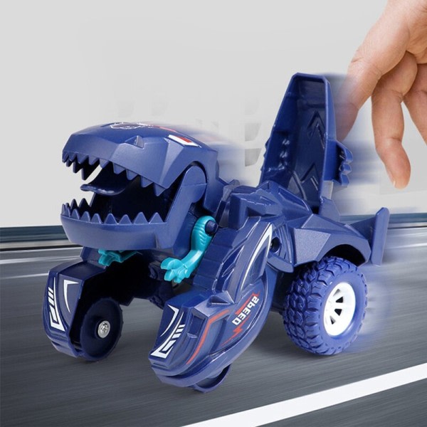 Transformering Dinosaurie Bil Deformation Bil Leksaker Tröghet Glidande Dino Bil Automatisk Transformera leksak