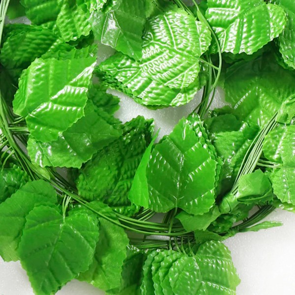 12 stykker  Kunstig Vine Plante Væg Hængende Faske Plante Drue Vine String Blade