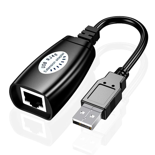 2 kpl USB RJ45 LAN kaapeli jatko sovitin jatkolaite Over Cat5 RJ45 Cat6 Patch johto