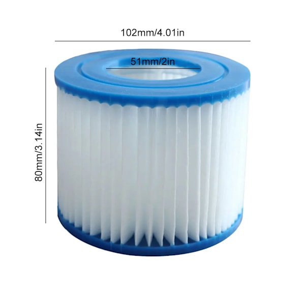 10 kpl vaihto uima-allas suodatin Fit for Bestway Flowclear koko VI suodatin patruuna
