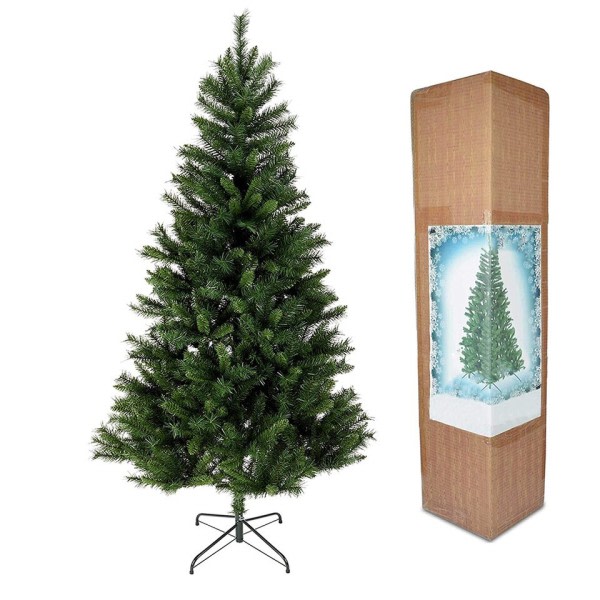 Jul träd med 800 spetsar vikbar stabil metall stativ snabb montera flamskyddsmedel