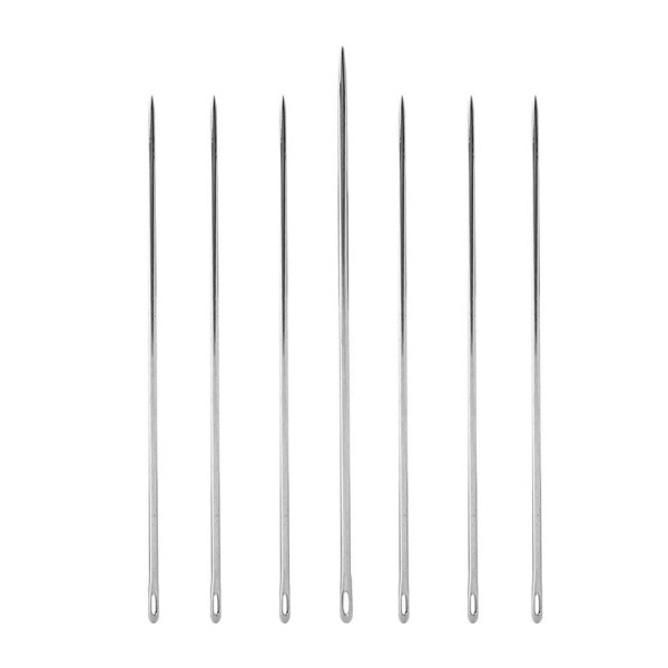 1 stk nål tråder plast tråd løkke med 5 stk sy nåler