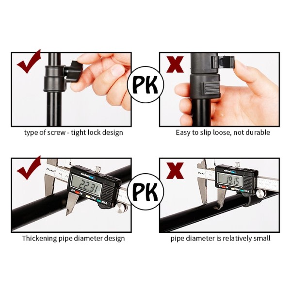 T-formet Stativ Stativ  Baggrund Baggrund Fotografi Justerbar Support System