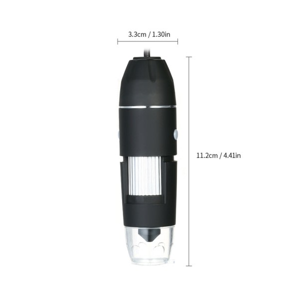 USB Digitaalinen mikroskooppi Kamera Endoskooppi 8 LED Suurennus Säädettävä Suurennus mikro Type C Elektroninen mikroskooppi