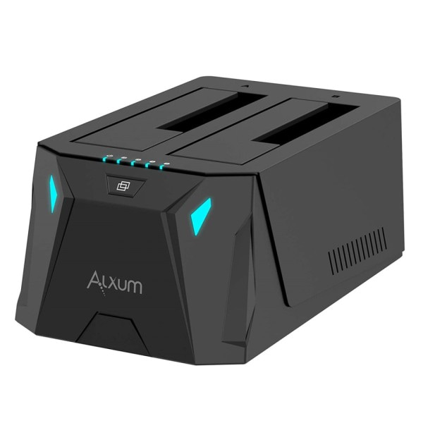 Dual Bay SSD Hard Drive Dokking Stasjon USB C to SATA HDD Docking Station