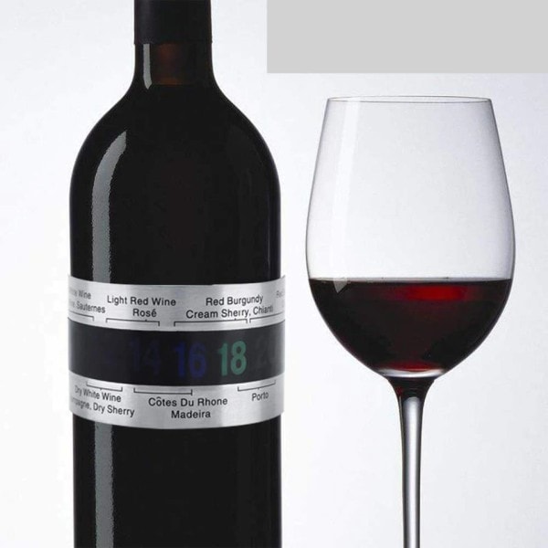 Vin halsbånd Termometer Bar Drikke Verktøy Clever Flaske Snap Termometer LCD Display klipp Sensor