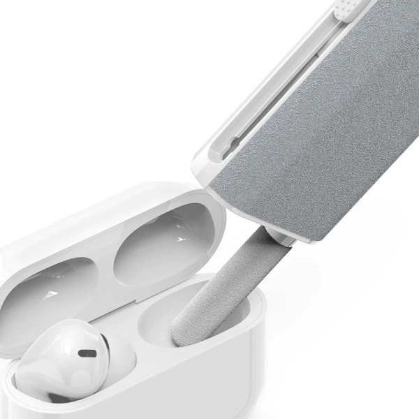 5-i-1 Multifunktion Earbuds Cleaning Pen Brush Mobil Phone Tablet Polering Wipe Cloth Cleaner Kit