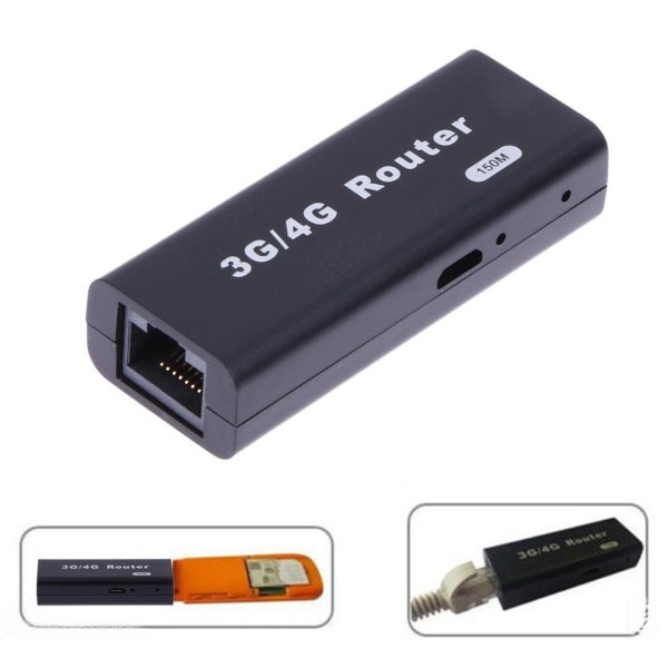 Mini Portable 3G/4G WiFi Wlan Hotspot AP Client 150Mbps RJ45 USB Wireless Router