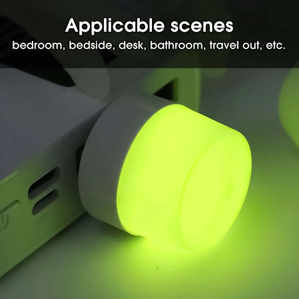 5 kpl Mini Mosquito Killer Night Light Kannettava LED Ei säteilyä Hyönteisten tappaja valo USB liitin sähkö Mosquito Killer valot