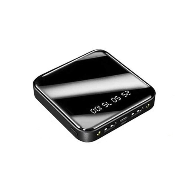 Mini Portable Power Bank Digital Display Ekstern Batteri lader med Dual USB Rask lading
