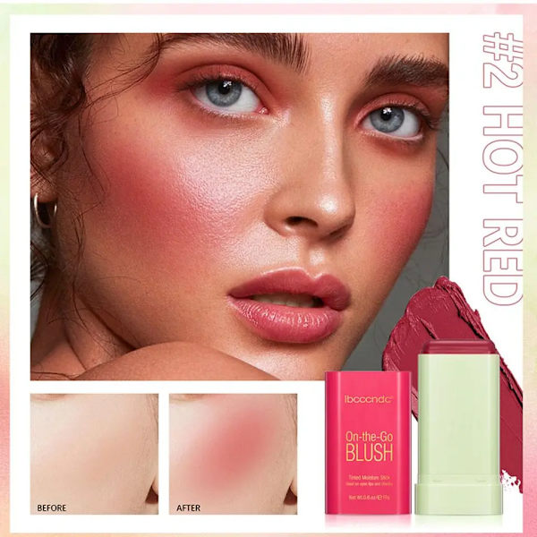 Flydende Kind Blush Ansigtsbehandling Nurishing Blush Gel Cream Natural Vandproof Multi-purpose Eye Shadow