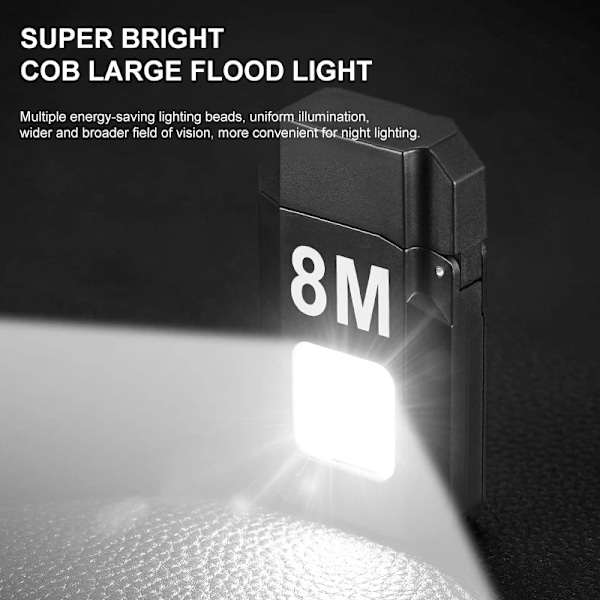 Led lommelykt med tennere dobbel bue puls flammefri tenner type c oppladbar lettere arbeid lys