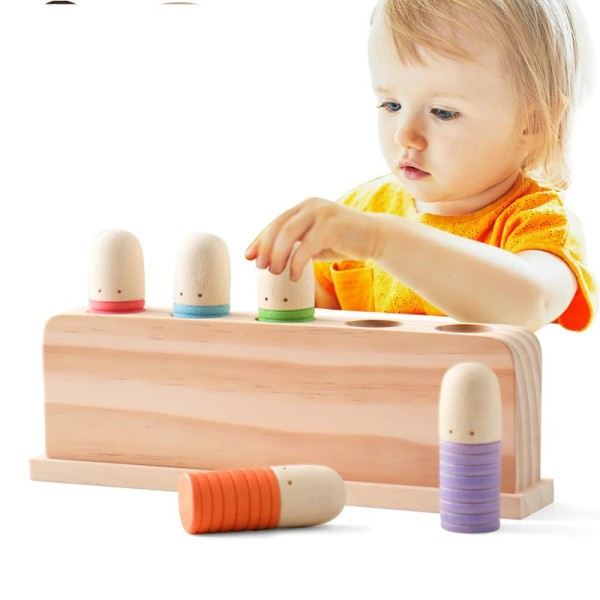 Vauva Montessori Sensorinen kehitys Koulutus lelut laatikolla sormi  koulutus varhainen oppimislelu