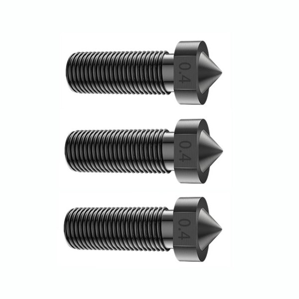 Vulkan munstycke härdat stål munstycken M6 1,75 mm 0,2 mm-1,2 mm hög temp 3D utskrift