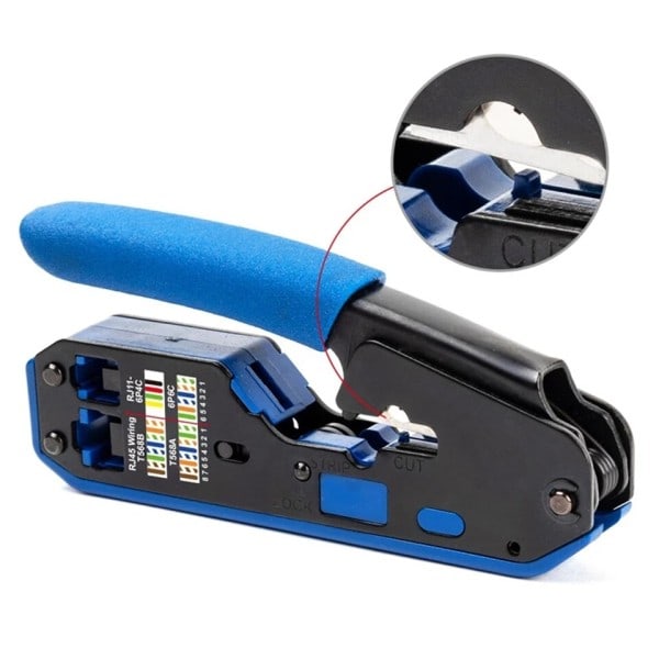 Nätverk Kabel Avskiljare Crimper Dubbelanvändning Tång Kutter För Cat6 Cat 5E Cat5 RJ12 RJ11 Rj45 Ethernet kabel kontakt