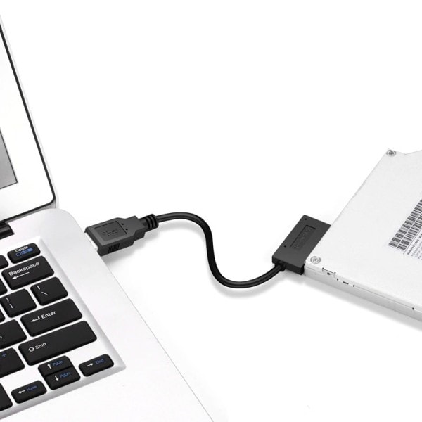USB3.0  to Mini Sata II 7+6 13Pin Adapter Converter Cable  for Baptop CD/DVD ROM Slimline Drive