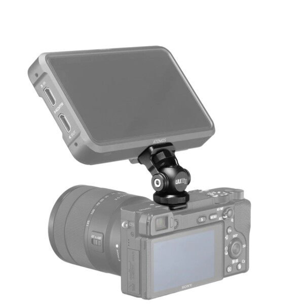 Vlogger Monitor Mount Adapter Kall Sko Balhead Monitor Fäste Mic hållare
