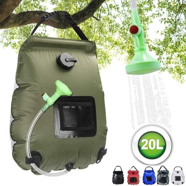 Vatten påsar 20L utomhus camping vandring sol dusch väska
