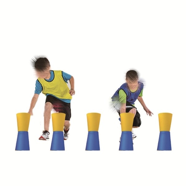 Kul Flip Cup Shuttle Run Rugby Agility Reverse Cone Kropp Koordination Explosiv Träning Plast