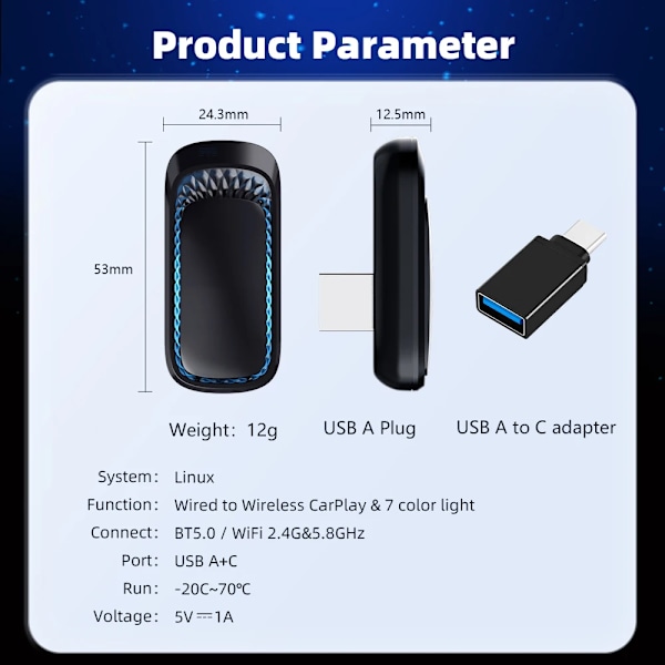 Wireless Carplay Adapter Smart Box Plug And Play