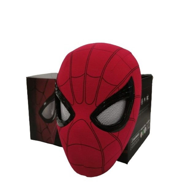 Spiderman Huvudbonader Cosplay Moving Eyes Elektronisk Mask Spider Man Fjärrkontroll Elastic Leksaker